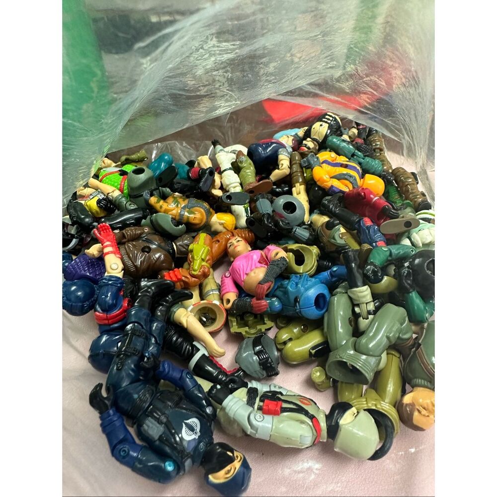 Vintage G.I. Joe ARAH action figure parts a lot. Cobra One 1980s and 90s parts a